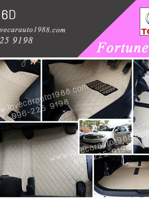 พรม 6D Toyota Fortuner2012 สีครีม