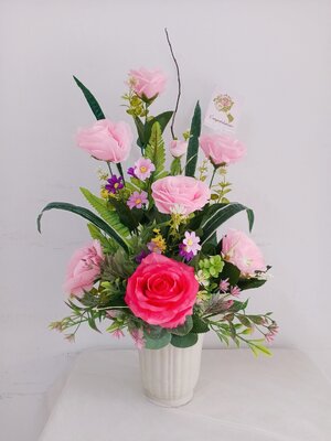 แจกันดอกไม้ประดิษฐ์ (มีสินค้าพร้อมจำหน่ายค่ะ)