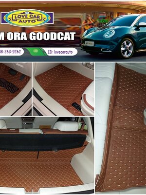 พรมรถยนต์ 6D สีน้ำตาลเข้ม GWM ORA GOODCAT