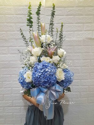 แจกันดอกไฮเดรนเยีย