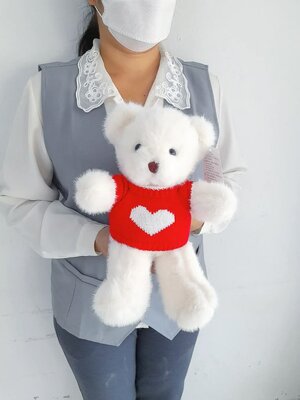 ตุ๊กตาหมี 30 cm (สีขาว)