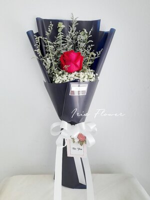 ช่อดอกกุหลาบ 1 ดอก