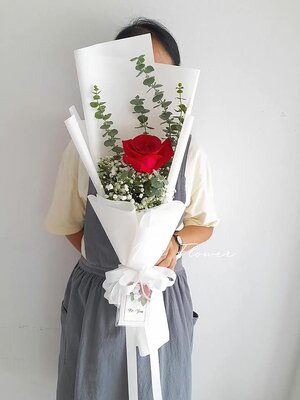 ช่อดอกกุหลาบ 1 ดอก (ช่อ Size L)