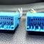 ปลั๊กเครื่องเสียงตรงรุ่น 20 pin Honda 1 (สีฟ้า) Plug adapter Audio