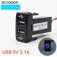 ช่อง USB Charger สำหรับ Toyota VIGO Fortuner Innova Commuter