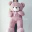 ตุ๊กตาหมีขนนุ่ม สีเปลือกมังคุด 90 cm