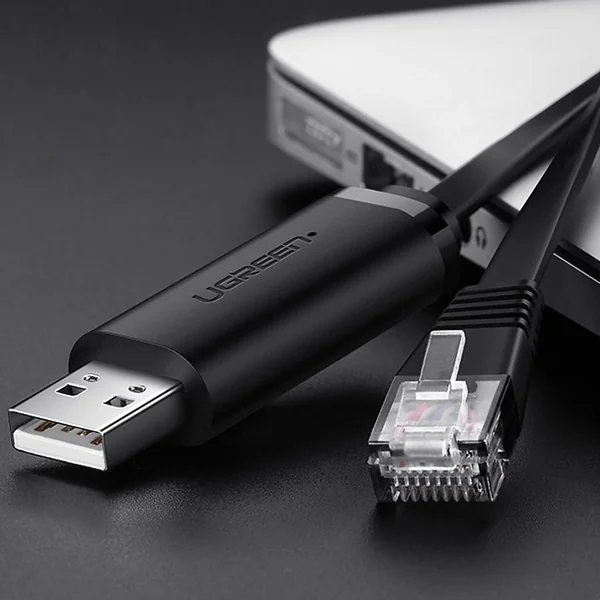 Ugreen usb to LAN rj45 console cable black cm204