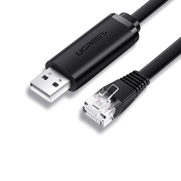 Ugreen usb to LAN rj45 console cable black cm204