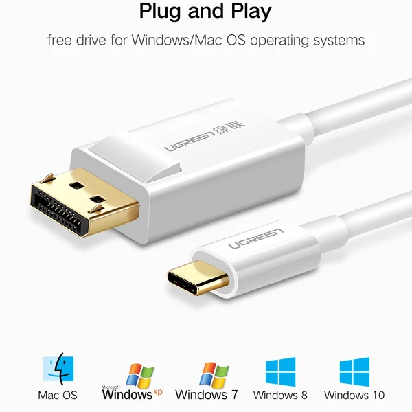 UGREEN (MM139) USB-C to DisplayPort USB 3.1 Thunderbolt 3