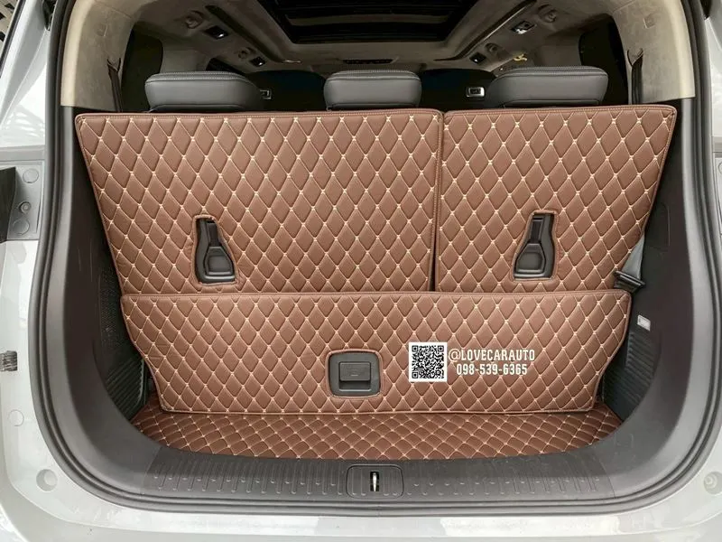 พรมปูพื้นรถยนต์ 6D Mg Maxus 9 สีกาแฟ