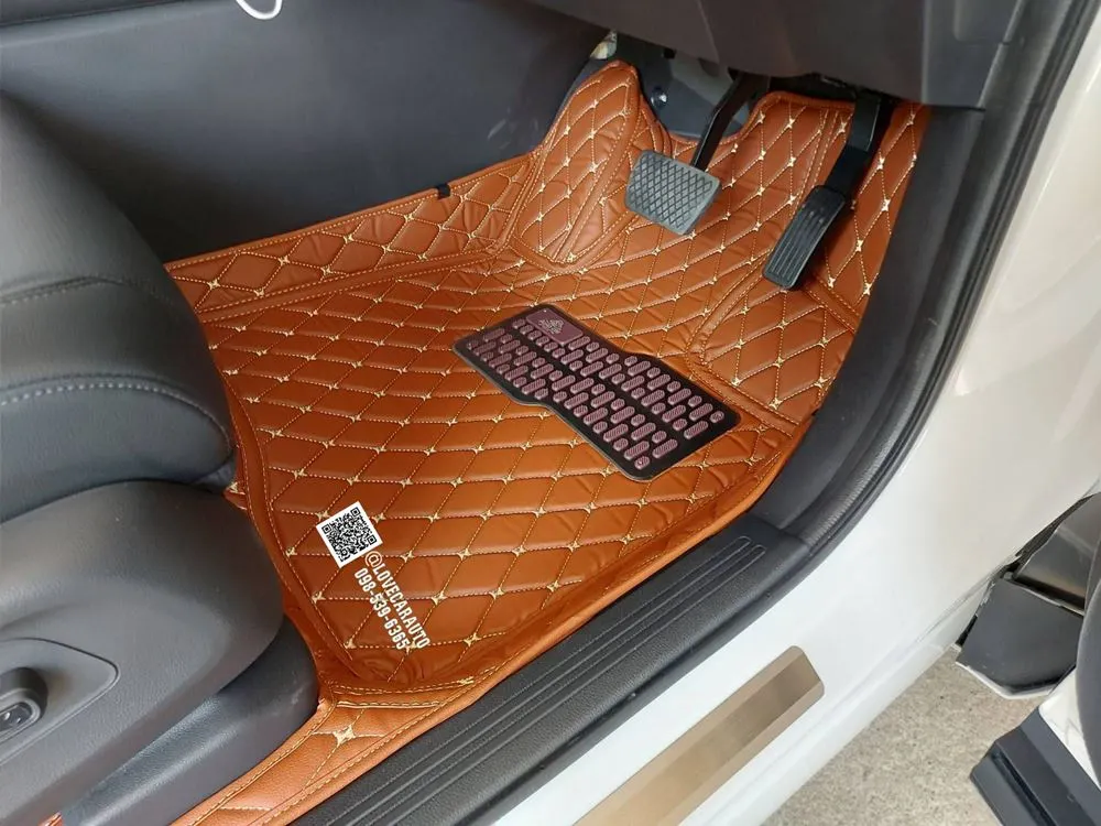 พรมปูพื้นรถยนต์ 6D Honda CR-V G6 สีน้ำตาลเข้ม