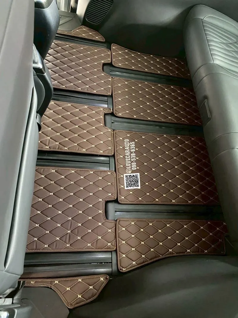 พรมปูพื้นรถยนต์ 6D Mg Maxus 9 สีกาแฟ