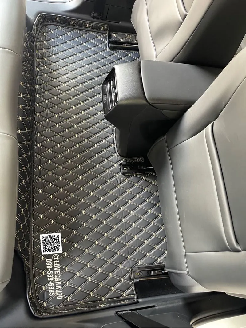 พรมปูพื้นรถยนต์ MG S5 EV VVIPด้ายคู่ สีดำด้ายทอง