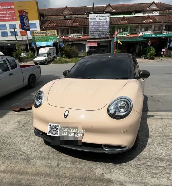 พรมปูพื้นรถยนต์ 6D Ora goodcat พรมVVIP ด้ายคู่สีน้ำตาลเข้ม