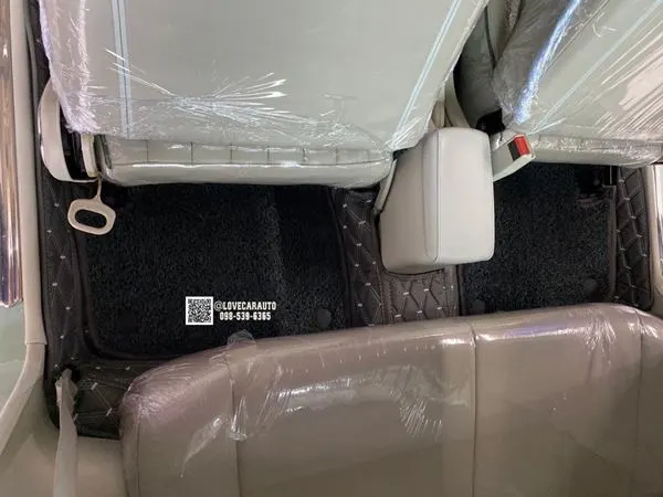 พรมรถยนต์ 6D Nissan figaro พรมvvip ด้ายคู่ สีเทา + ดักฝุ่นสีเทา