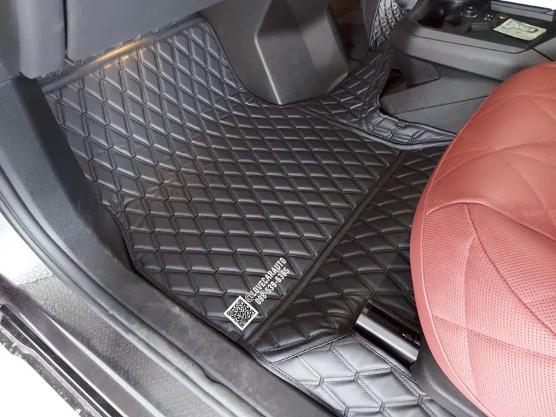 พรมปูพื้นรถยนต์ 6D Bmw IX50 สีดำล้วน
