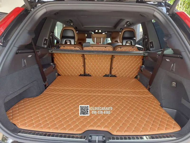 พรมปูพื้นรถยนต์6D Volvo XC90 น้ำตาลเข้ม