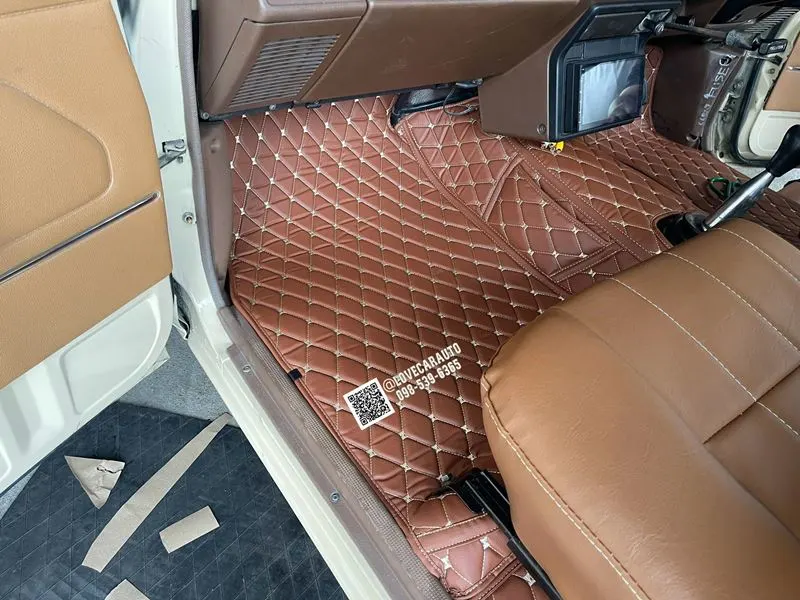 พรมปูพื้นรถยนต์ TOYOTA HILUX HERO สีน้ำตาลเข้ม