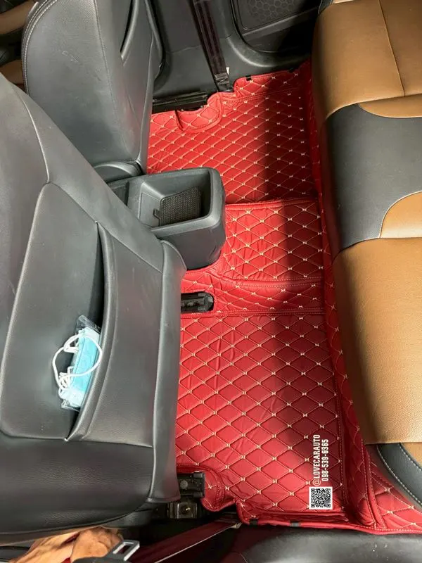 พรมปูพื้นรถยนต์ MG ZS 2020 สีแดงไวน์